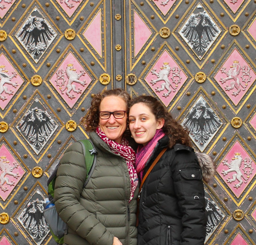 A visit to Vyšehrad with her daughter