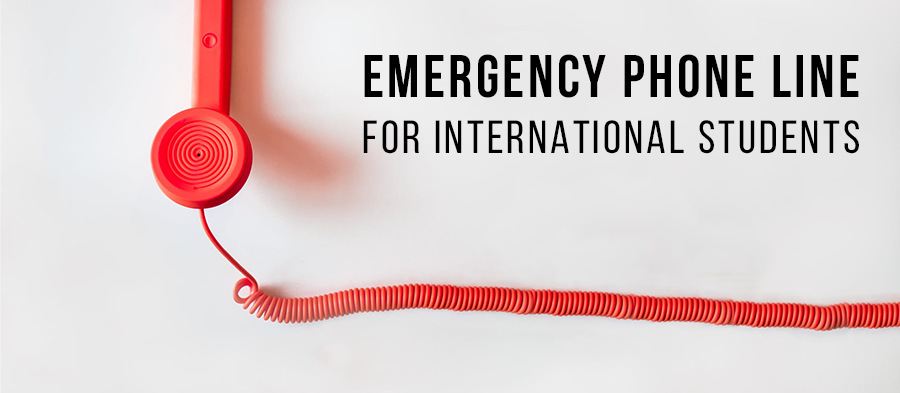 Emergency telephone line & help for international students