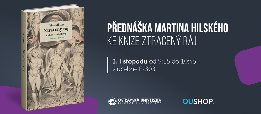 Ztracený ráj na&nbsp;Filozofické fakultě: Pozvánka na&nbsp;přednášku